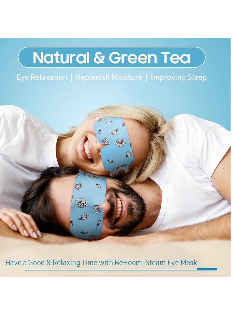 BeHoomi 20 Packs Steam Eye Mask, Heated Eye Mask Warm Compress for Eyes, Disposable Self Heating Eye Mask for Sleep, Spa, Travel Essentials & Relaxation Gifts for Women, Stocking Stuffers (Jasmine)  - Image 4