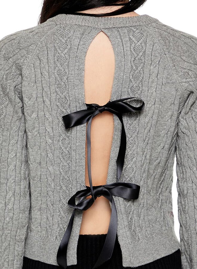 FOREVER 21 Cropped Drop-Sleeve Sweater - Image 3