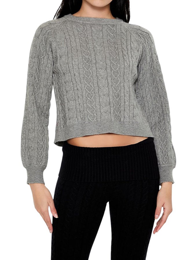 FOREVER 21 Cropped Drop-Sleeve Sweater - Image 1
