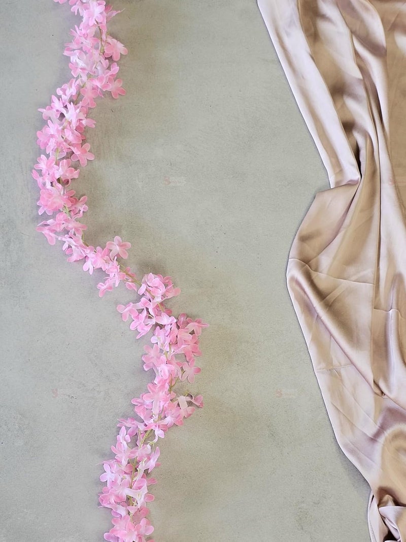 Satyam Kraft SATYAM KRAFT 2 Lines Artificial Ixora Flower Garlands – Decorative Hanging Plants for Home, Wedding,Home Decor,Office,Living Room,Festivals & Special Occasions (Pack of 2)(Pink)  - Image 5