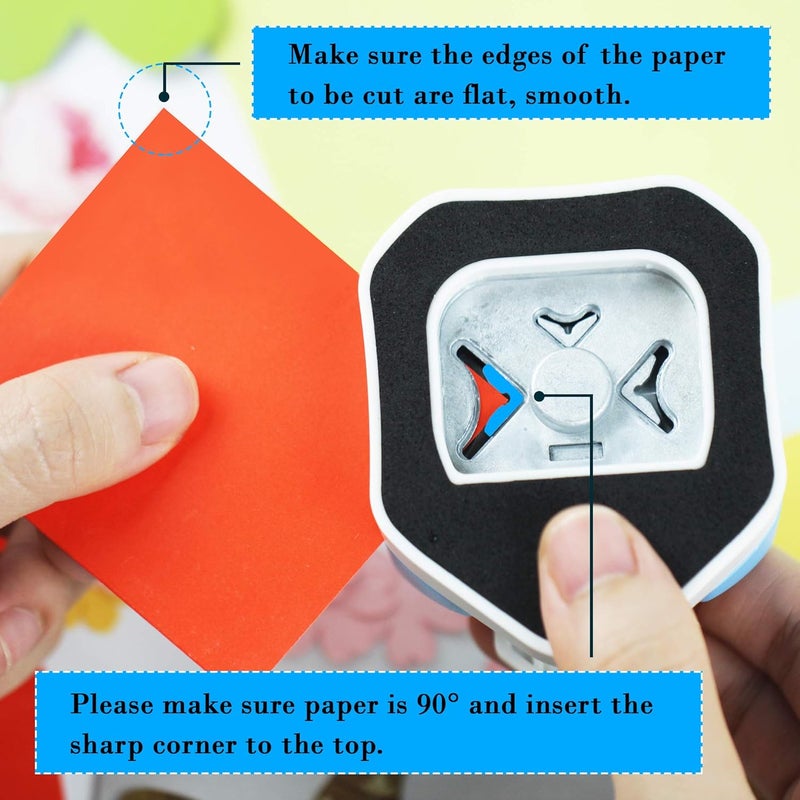 ECOHU Round Corner Puncher 3 in 1-3 Way Corner Cutter for Paper Craft (R4mm+R7mm+R10mm) for Cutting Different Corners, DIY Projects, Card Making & Scrapbooking - Image 5