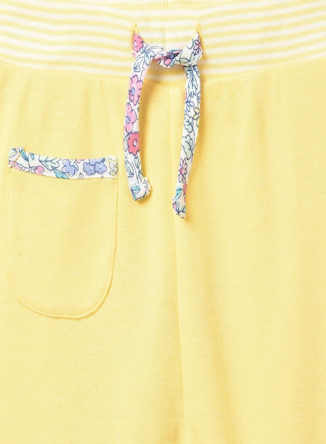 Hamleys H By Hamleys Baby-Girl's Regular Track Pants (NBDAAC31_Yellow_9-12M) - Image 2