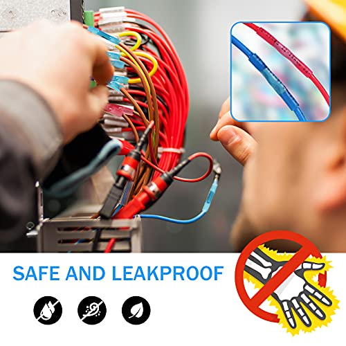 Kuject 90PCS Heat Shrink Wire Connectors, Multipurpose Waterproof Electrical Wire Terminals kit, Insulated Crimp Connectors Ring Fork Spade Butt Splices for Automotive Marine Boat Truck - Image 5