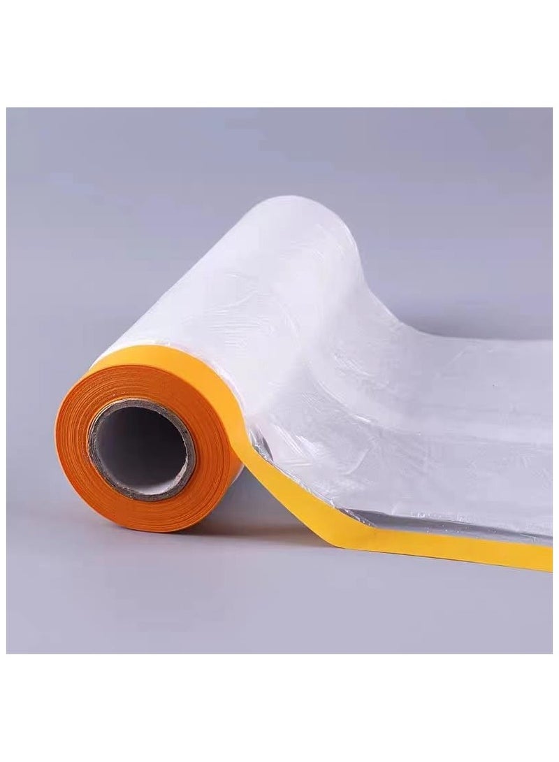 Plastic Roll for Furniture Cover Transparent Waterproof Dustproof Cover - Image 2