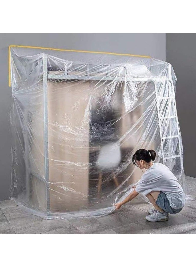 Plastic Roll for Furniture Cover Transparent Waterproof Dustproof Cover - Image 3