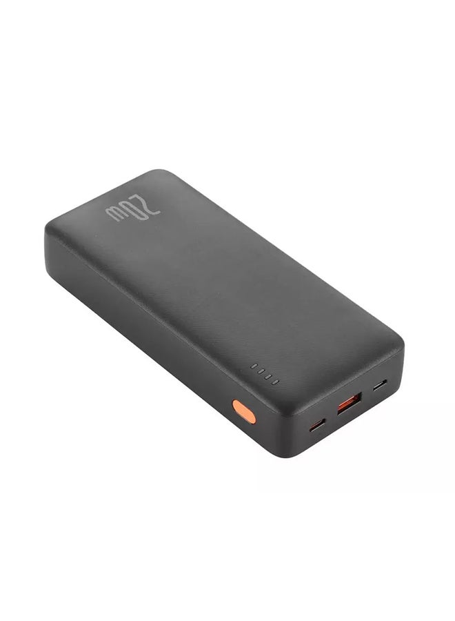 بيسوس ايربو بطارية متنقلة بسعة 20000 ملي امبير بقوة 20 واط - اسود 20000 mAh - Image 1