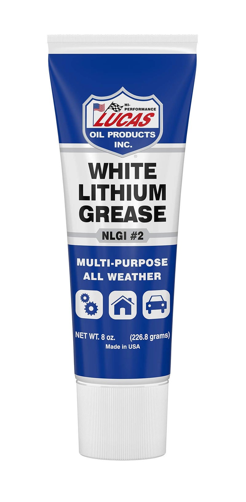 Lucas Oil 10533 White Lithium Grease - 8 oz. Squeeze Tube (12 Pack) - Image 1