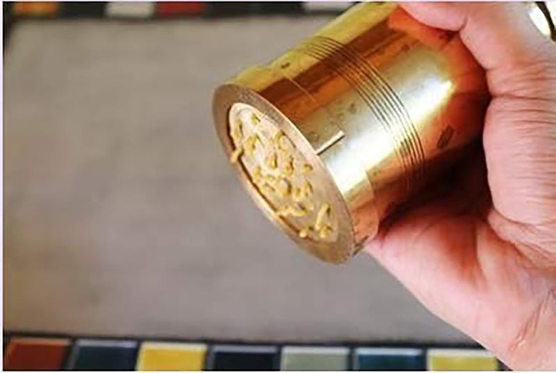 faas Pure Brass Sev Sancha Machine with Free 6 Different Jali for Making Different Types of Sevaiya Sev hakli Sacha ChakliBrass IdiyappamnoolputtuSevanazhi Sevaiyajanthikalu - Image 4