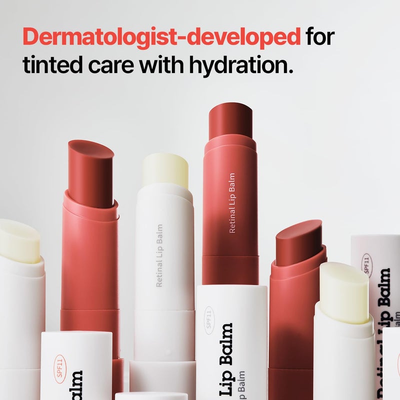 Dr.Different Retinal Lip Balm Tinted, Anti-Wrinkle Lip Treatment with Deep Hydration & Long-Lasting Moisture, K-Skincare made by Korean Dermatologist, 0.14oz - Image 4