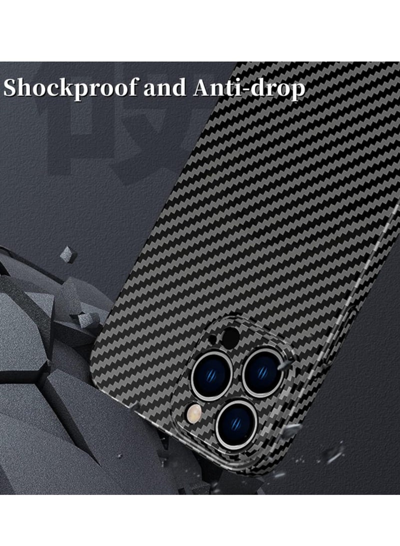ELTRAZONE Personality Handsome Light Thin Carbon Fiber Pattern PC Phone case Compatible with iPhone 15 Plus Unique Comfortable Cool Shockproof Back Cover - Image 2