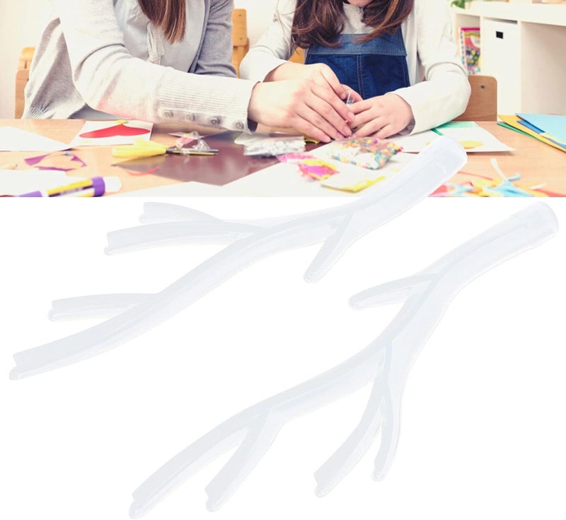 klarako Deer Horn Holder, Deer Antler Resin Molds 2pcs Silicone Tree Branch Shaped Molds for DIY Decorations Jewelry Storage for Dangling Necklaces Cosmetic Lipsticks - Image 1