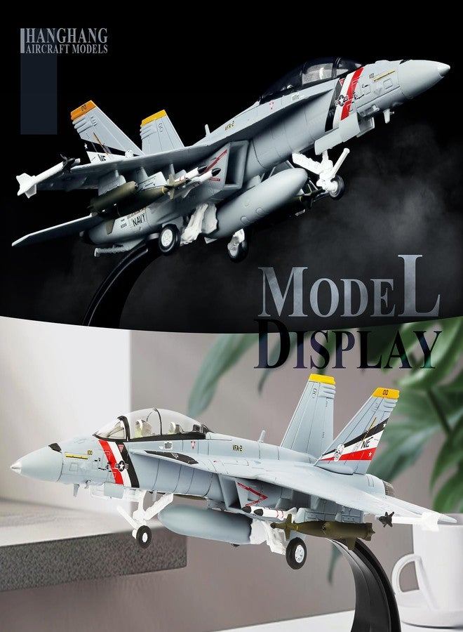 HANGHANG 1/100 Military Model Plane F/A-18F Super Hornet（Bounty Hunters Version） Alloy Fighter Plane Model Airplane for Collections and Displays - Image 3
