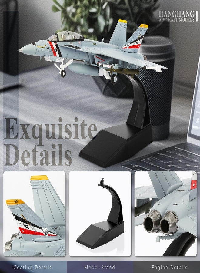 HANGHANG 1/100 Military Model Plane F/A-18F Super Hornet（Bounty Hunters Version） Alloy Fighter Plane Model Airplane for Collections and Displays - Image 4