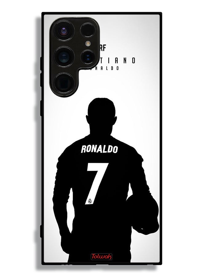 Tolwak Samsung Galaxy S23 Ultra 5G Protective Case Cover Cristiano Ronaldo Mask - Image 3