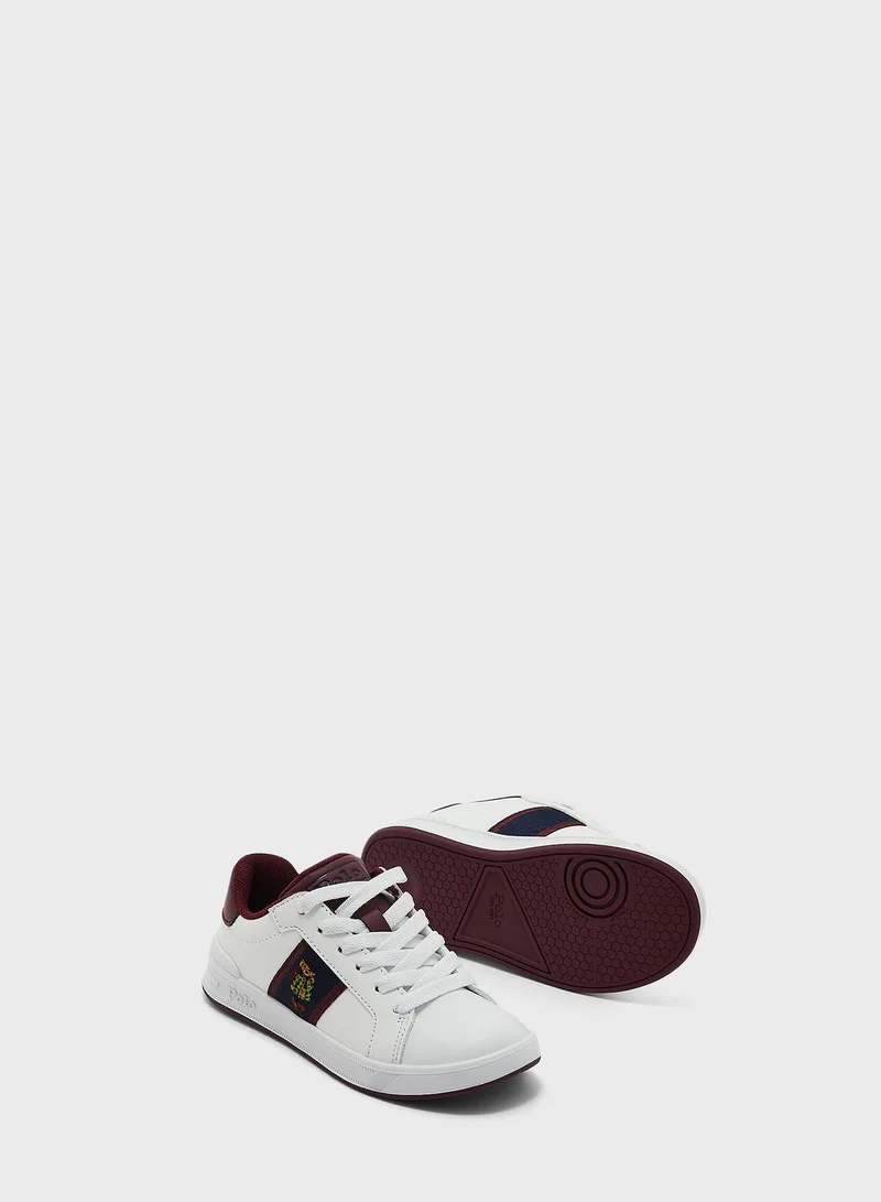 POLO RALPH LAUREN Infant Hertiage Court Ii Bear Lace Up Sneakers