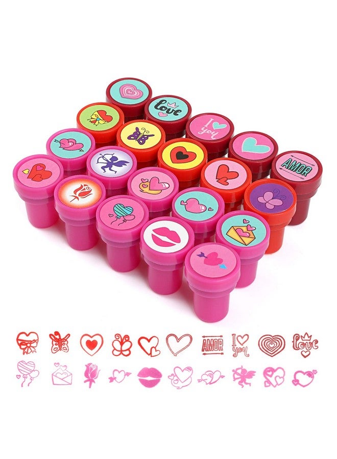 Kesote Valentines Day Stamps For Kids, Self Inking Stamps For Valentine Party Favor Goody Bag Fillers - Image 1