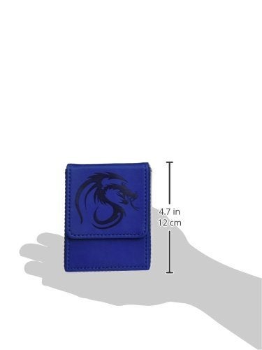 BCW Deck Case LX Leatherette | Holds 80 Sleeved Cards Blue 1-DCLX-BLU | (1-Unit) - Image 3
