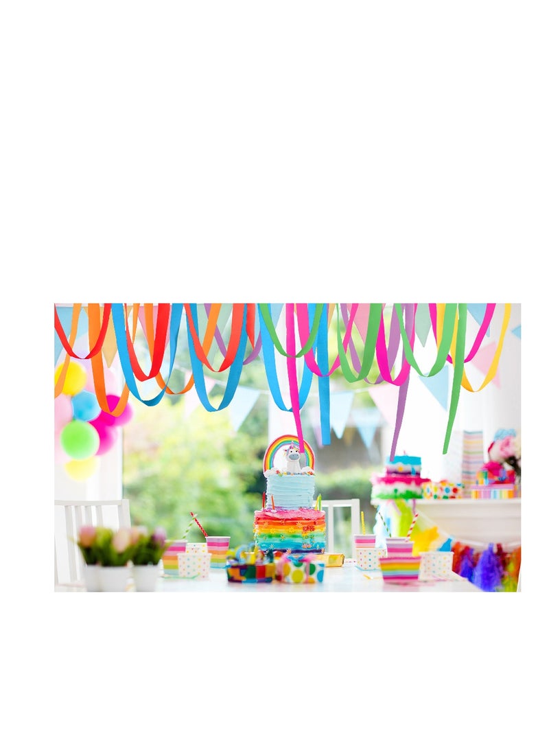 Flamingo 6 Pcs Crepe Paper Party Streamer Paper Decorations for Birthday Wedding Concert and Various Festivals (9m/Roll) - Image 3