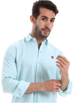 WHITE RABBIT White Rabbit Front Buttoned Down Plain Men Shirt  - Image 4