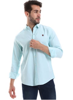 WHITE RABBIT White Rabbit Front Buttoned Down Plain Men Shirt  - Image 1