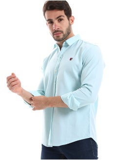 WHITE RABBIT White Rabbit Front Buttoned Down Plain Men Shirt  - Image 2