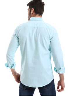 WHITE RABBIT White Rabbit Front Buttoned Down Plain Men Shirt  - Image 3