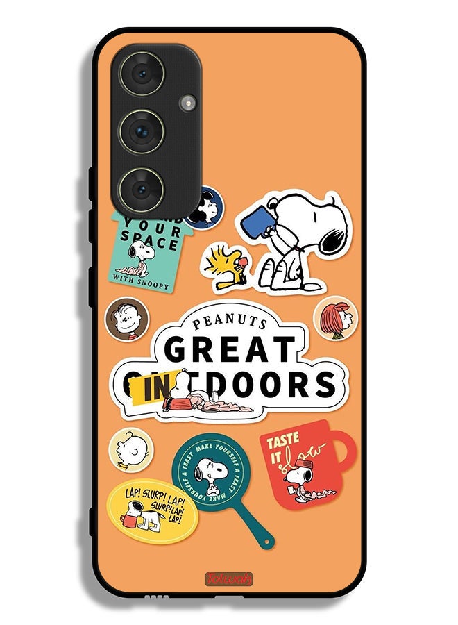 Tolwak Samsung Galaxy A54 5G Protective Case Cover Peanuts Stickers - Image 1