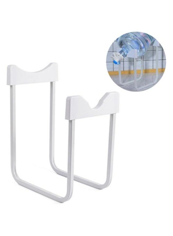 White Plastic Water Bottle Holder – Practical Water Bottle Stand for Home & Office Organization - Image 2