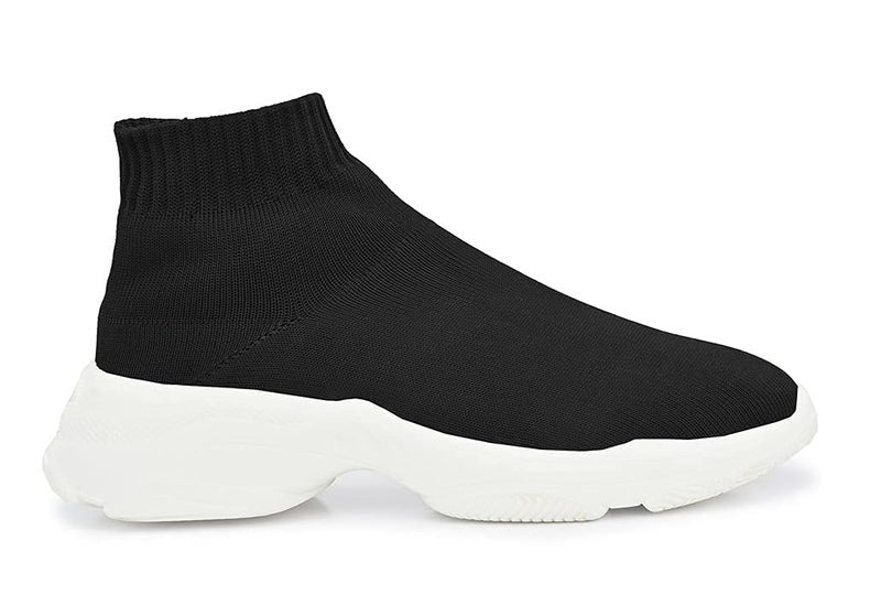 MACTREE Men High Ankle Lightweight Training/Running and Casual Shoes Black - Image 5