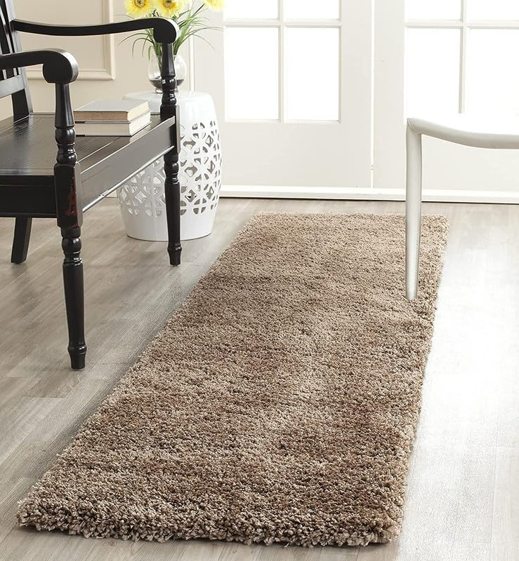 ENIGMATIC Soft Washable Anti Skid Shaggy Carpet – Fluffy Carpet for Living Room & Bedroom, Premium High Pile Rug (1.5x4 feet, Mouse) - Image 4