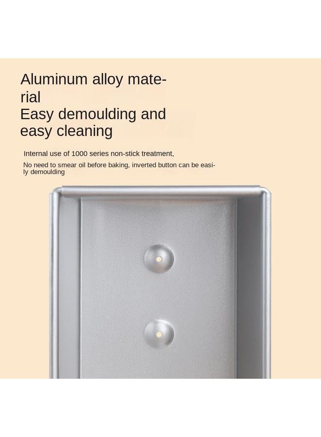 Bluejw Rectangular Aluminum Square Toast Box Aluminized Bread Mold Non-stick Corrugated Toast Box Square Bag Mold 250g-1200g - Image 4