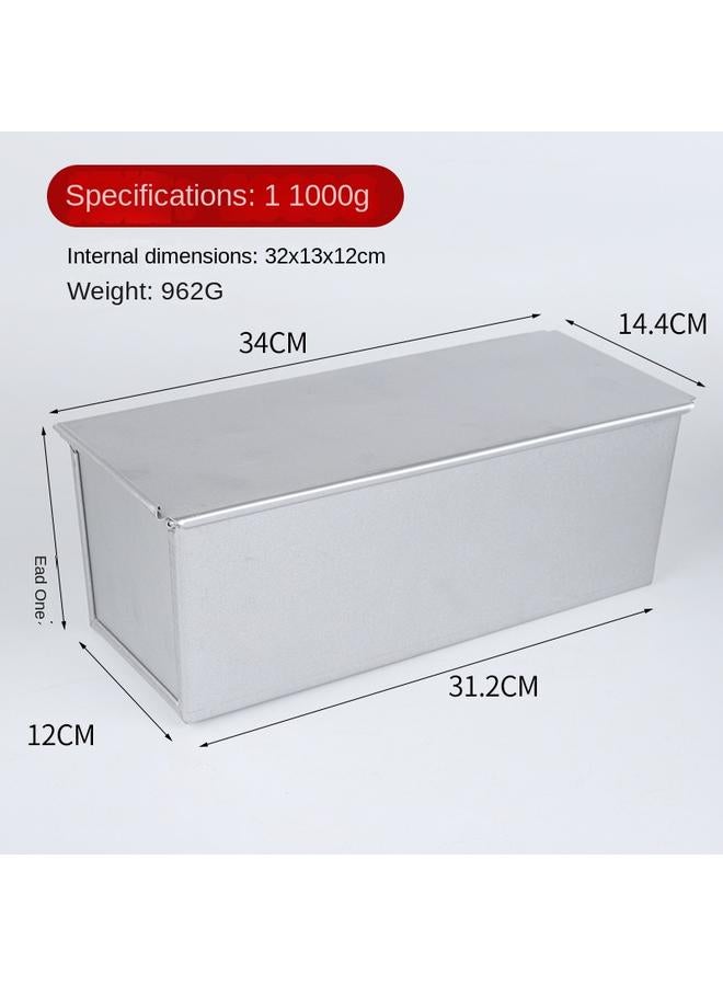 Bluejw Rectangular Aluminum Square Toast Box Aluminized Bread Mold Non-stick Corrugated Toast Box Square Bag Mold 250g-1200g - Image 1