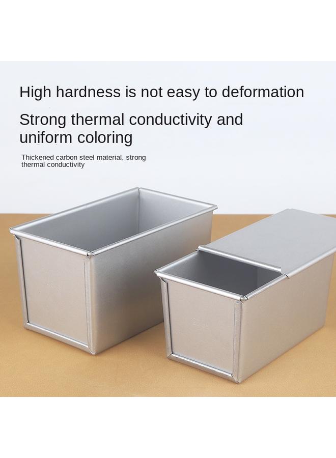 Bluejw Rectangular Aluminum Square Toast Box Aluminized Bread Mold Non-stick Corrugated Toast Box Square Bag Mold 250g-1200g - Image 5