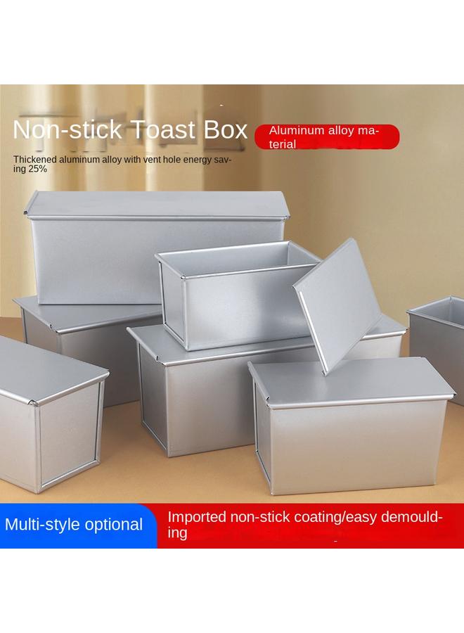 Bluejw Rectangular Aluminum Square Toast Box Aluminized Bread Mold Non-stick Corrugated Toast Box Square Bag Mold 250g-1200g - Image 2