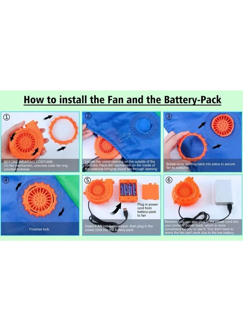 Funny Adult Inflatable Costume - Full Body Blow Up Fat Suit for Halloween, Eid & Parties - Image 2