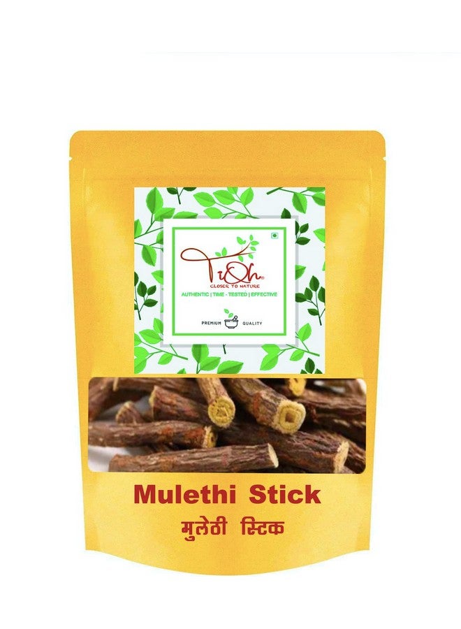 TiQH 100% Pure Mulethi Stick For Eating- Licorice Roots For Throat Root Stick | Mulethi Liquorice | Glycyrrhiza Glabra | Mulethi for Body, Skin & Hair (100) - Image 1