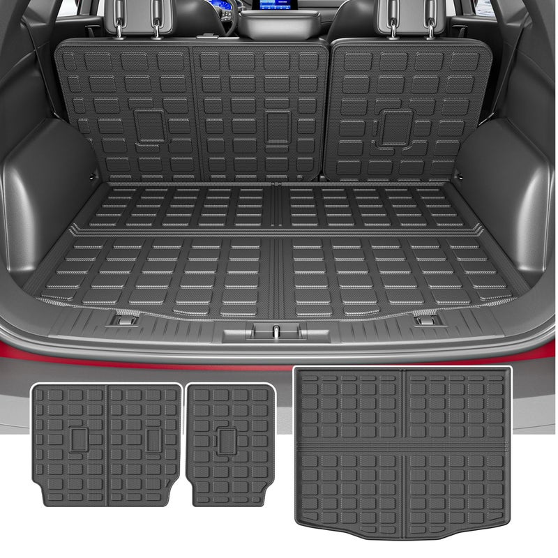 Xipoo Cargo Liner Compatible with 20202025 Ford Escape Rear Trunk Mat Backrest Mats TPE Cargo Liners Replacement for 2020 2021 2022 2023 2024 2025 Ford Escape Accessories Cargo Mat Backrest Mats