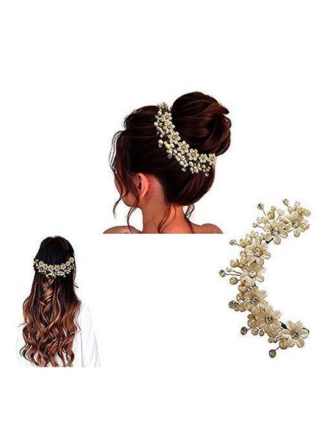 1687 Artificial Flowers Made Bridal Hair Accessories For Women (Pearl) Pack Of 1 - pzsku/Z7D102EB237E2E816C548Z/45/_/1690022237/04459b99-01a3-4307-80ed-5f0f8abf1fb3