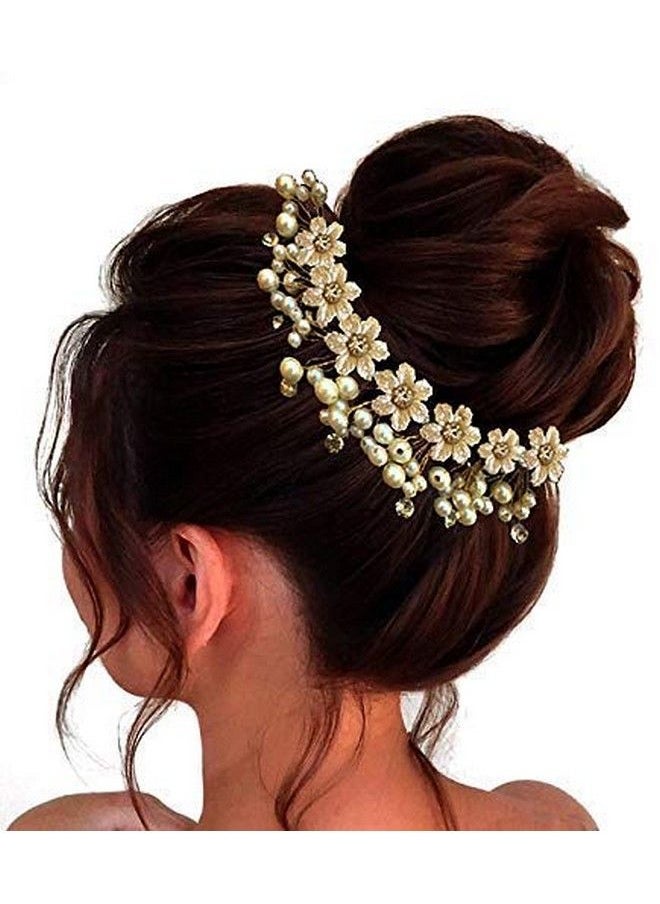 1687 Artificial Flowers Made Bridal Hair Accessories For Women (Pearl) Pack Of 1 - pzsku/Z7D102EB237E2E816C548Z/45/_/1690022238/0e44e874-73d5-47fa-bf2d-276ee2a60a49