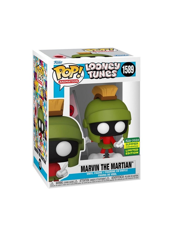 Funko Pop! Animation: Looney Tunes - Marvin The Martian with Martian Flag (2024 Shared Exclusive) - Image 1