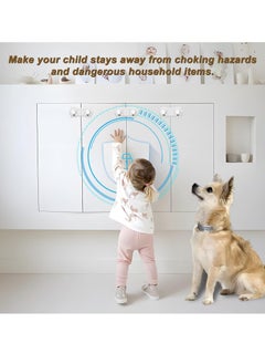 KASTWAVE Child Cabinet Locks, 10 Pcs Child Safety Locks, Baby Proofing Baby Safety Locks for Cabinets, Drawers, Toilet, Fridge, Strong Adhesive No Drilling-Durable-Multifunctional for Furniture Kitchen  - Image 5