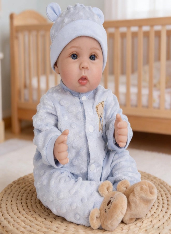 Milidool Lifelike Reborn Baby Dolls Boy- 18-Inch Soft Body Realistic-Newborn Real Life Baby Dolls for Kids Age 3+ - Image 1