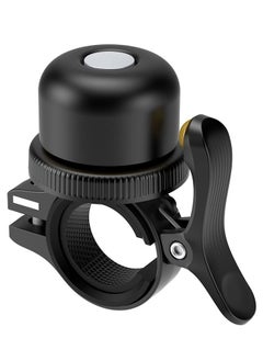 Muyixin Bicycle Bell For Apple Airtag,Hidden Bicycle Bell Waterproof Anti-Theft Anti-Corrosion,Bicycle Airtag Accessory,Brass Bell With Loud Sound For 22.2 Diameter Handlebars (Black)  - Image 1