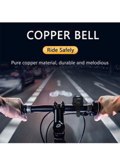 Muyixin Bicycle Bell For Apple Airtag,Hidden Bicycle Bell Waterproof Anti-Theft Anti-Corrosion,Bicycle Airtag Accessory,Brass Bell With Loud Sound For 22.2 Diameter Handlebars (Black)  - Image 4