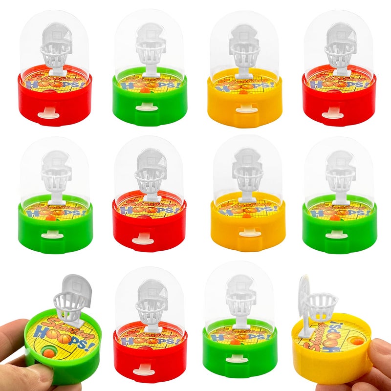 TwCare Basketball Game Toys 12 Pack Finger Shooting Fun for Kids Fidget Handheld Machine Simple Desktop Fidget Party Favors Bulk Decorations Student Carnival Prizes Birthday Goody Bags Classroom Rewards - Image 3