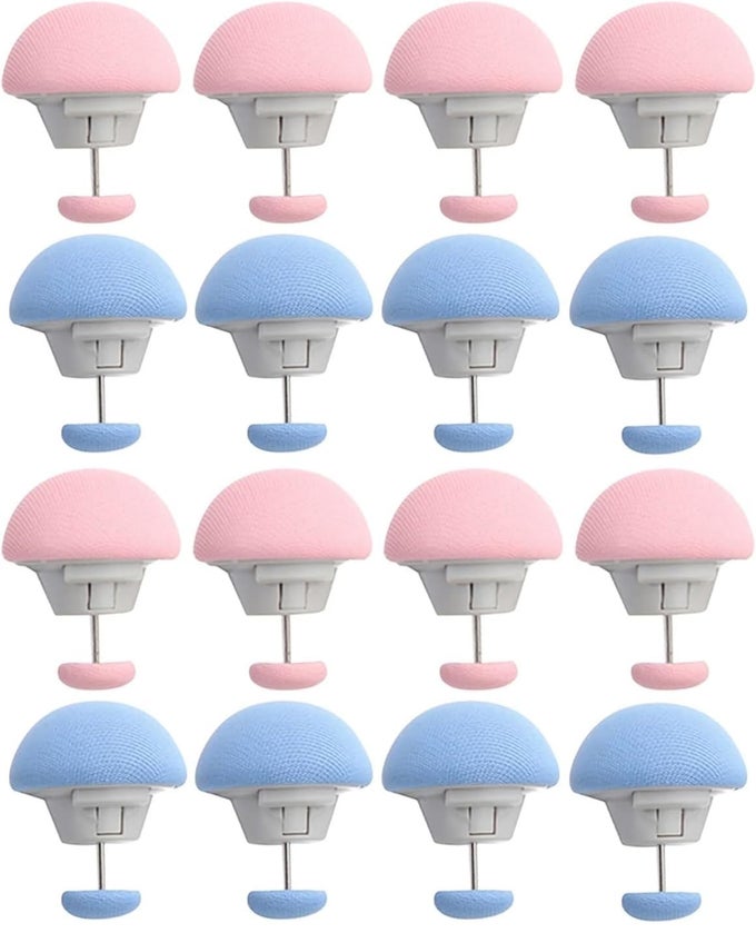 BED SHEET CLIPS MUSHROOM DUVET COVER PINS HOLDING CLIPS NONSLIP COVER FIXATOR COMFORTER QUILT ANTIMOVEMENT BED QUILT CLAMPS WITH ONEKEY UNLOCK FOR BLANKET MIX PACK OF 16