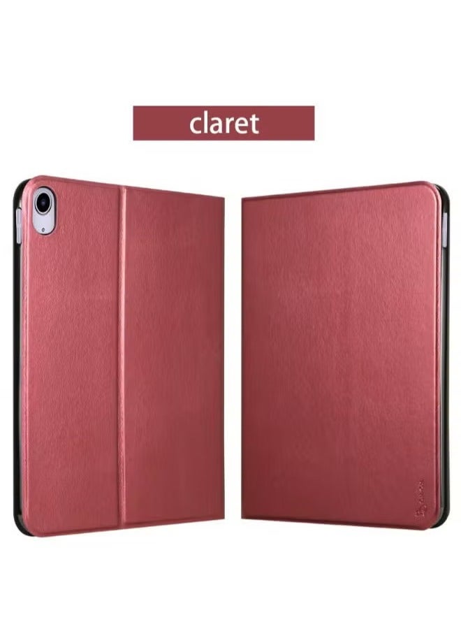 ELTRAZONE Leather Case Cover for Apple iPad 5/6/Air/Air 2 (9.7-Inch) - Claret - Image 1