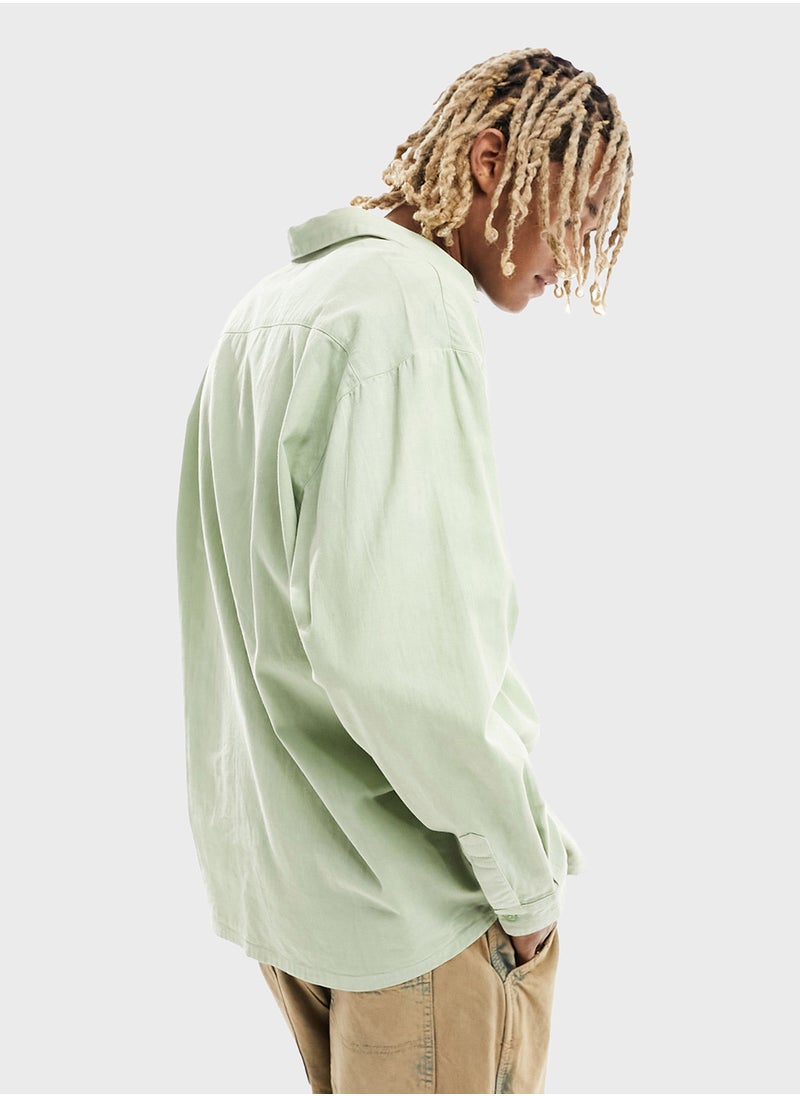 Reclaimed Vintage Pocket Detail Relaxed Fit Shirt  - Image 2