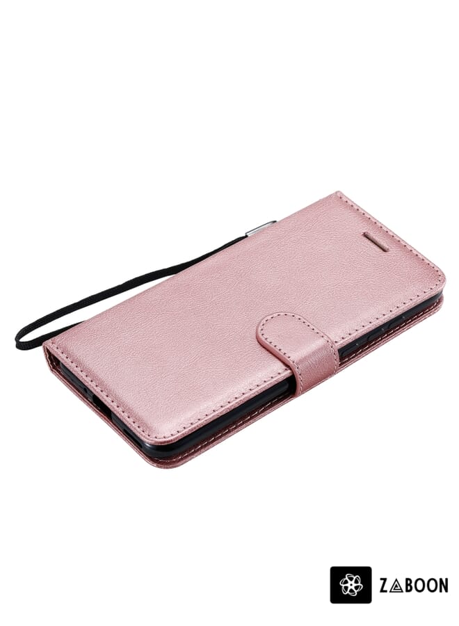 Zaboon Protective Case Cover For Huawei Honor Play 4T Pro Solid Color Horizontal Flip Protective Leather Case with Holder & Card Slots & Wallet & Lanyard - Image 2