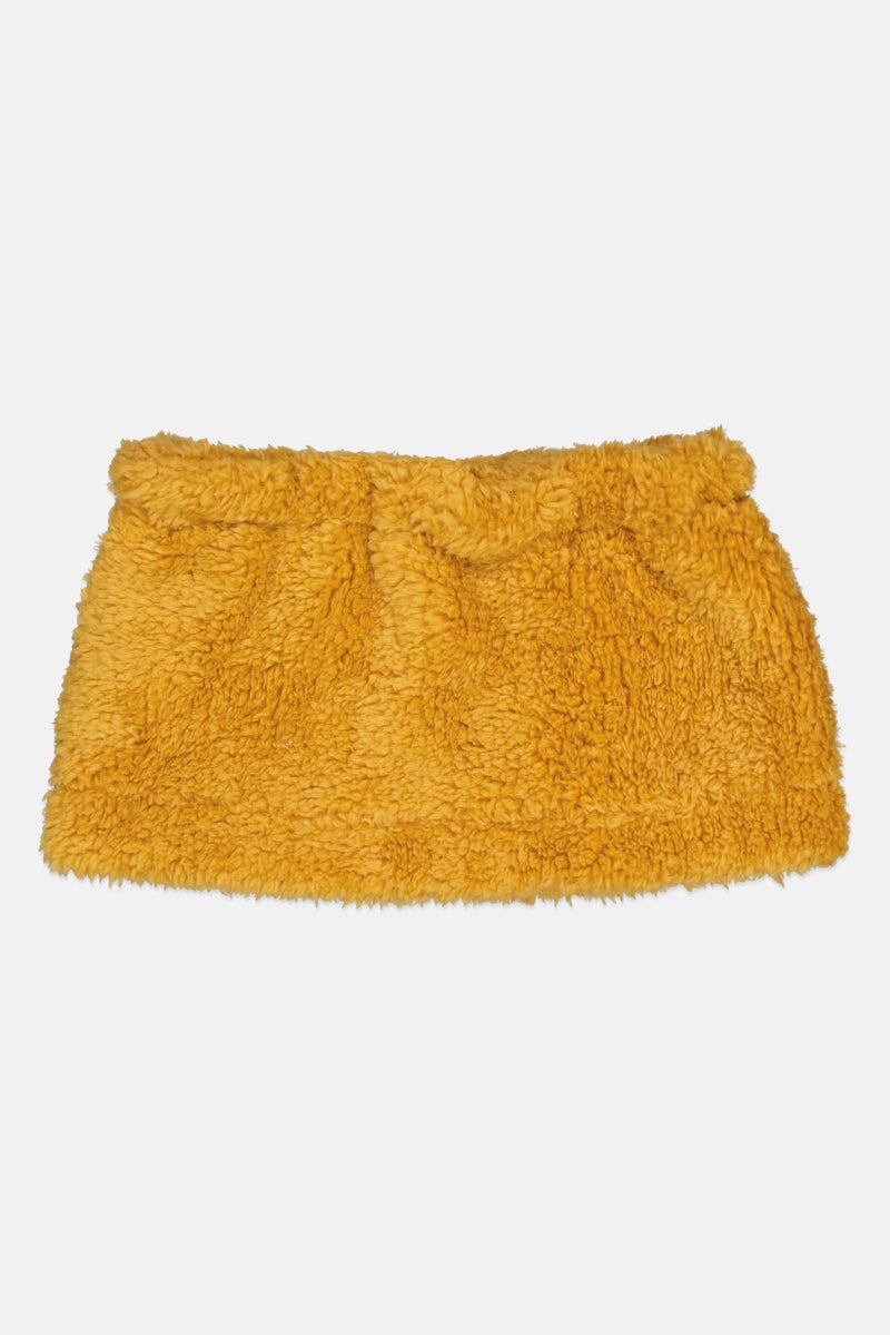 Lefties Kids Boy Textured Neck Scarf, Mustard